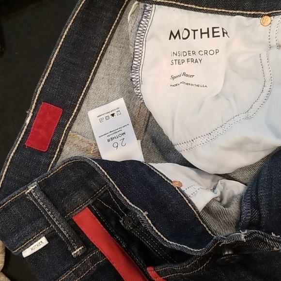 💕MOTHER💕 Insider Crop Step Fray Jeans ~ Speed Racer 26 - Picture 16 of 16
